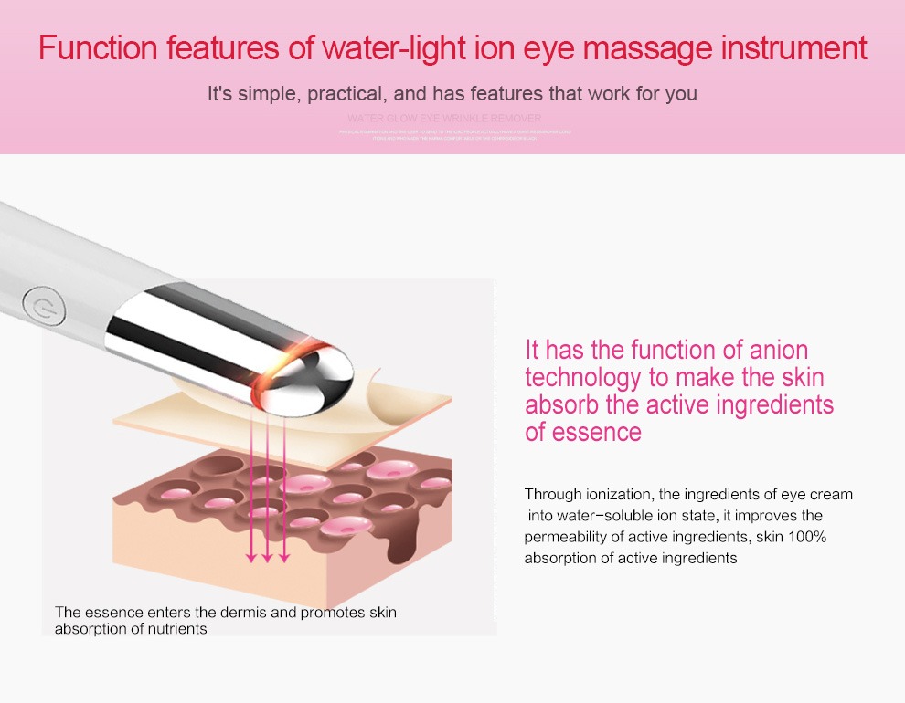 تفاصيل جهاز مساج العين بيوتي مساج الوجه القابل لإعادة الشحن عبر USB للعناية بالبشرة