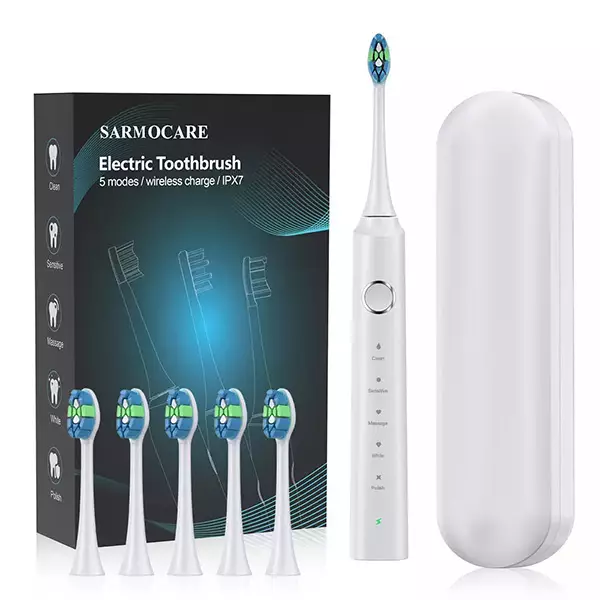 Intelligent Pressure Sensing Anti-splash, Ibewell Anti-splash Sonic Electric Toothbrush فرشاة أسنان كهربائية ذكية مضادة للرذاذ مع استشعار الضغط من Ibewell