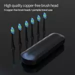 فرشاة أسنان سونيك مخصصة قابلة لإعادة الشحن عبر USB مع مؤقت ذكي وشحن سريع مع حامل